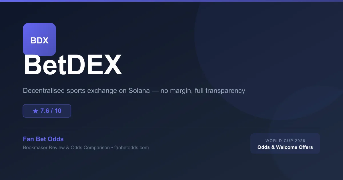 BetDEX sportsbook review