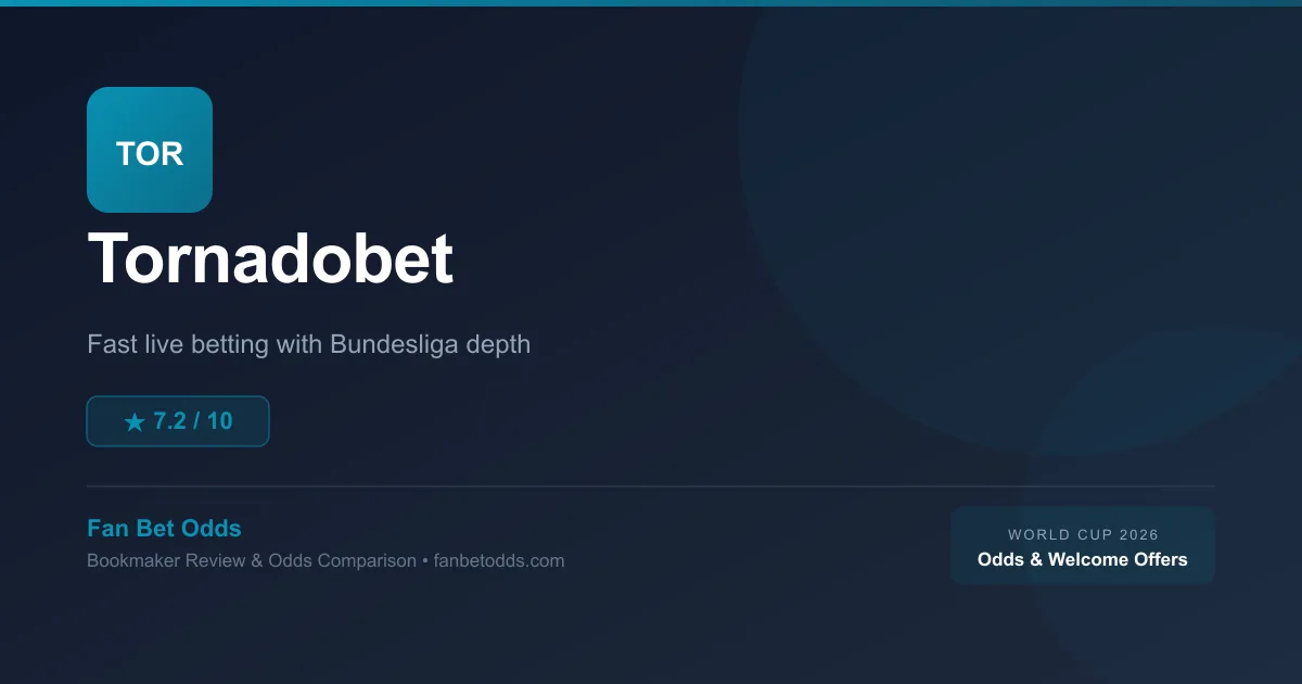 Tornadobet sportsbook review