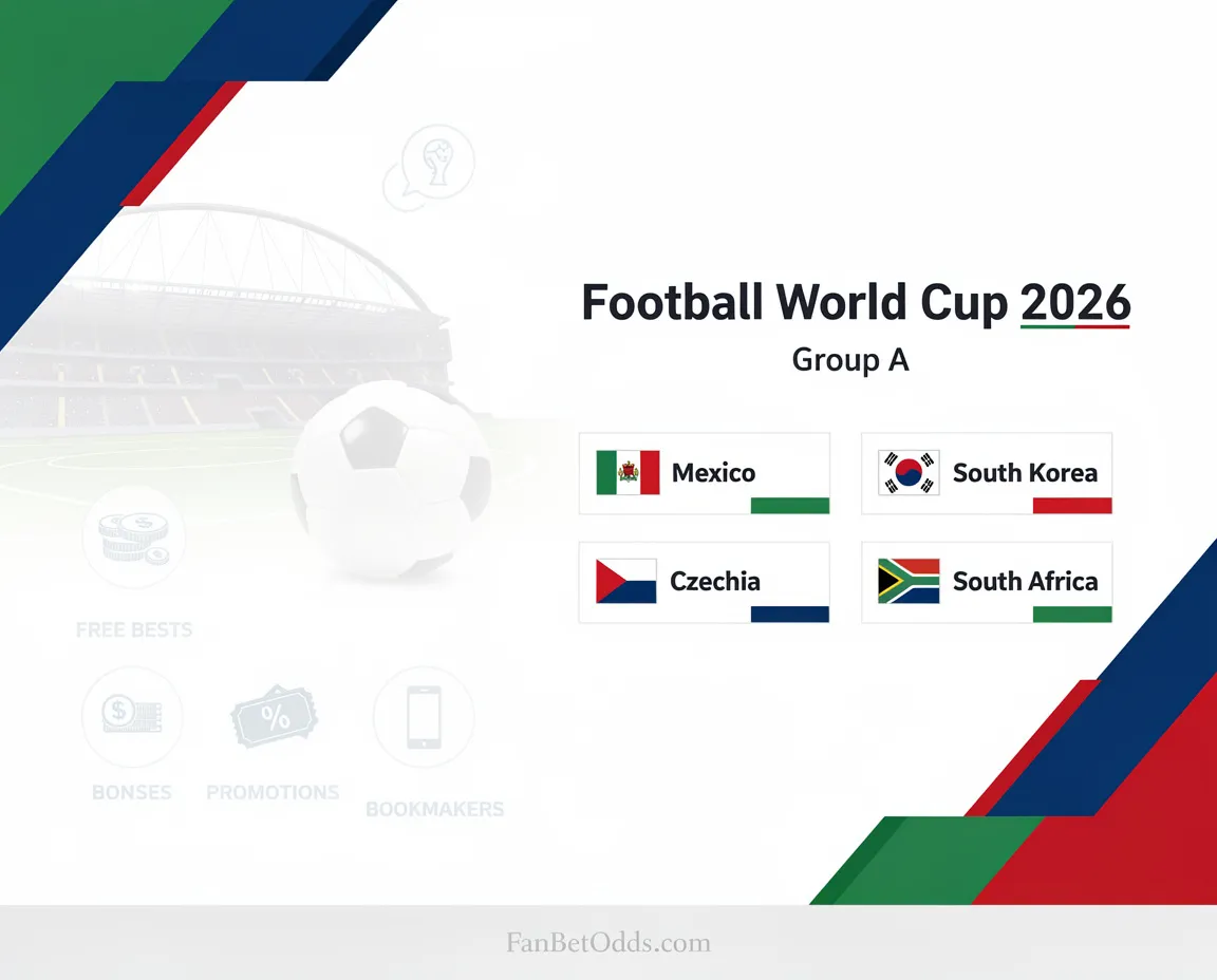 FIFA World Cup 2026 Group A - Mexico, South Korea, Czechia, South Africa