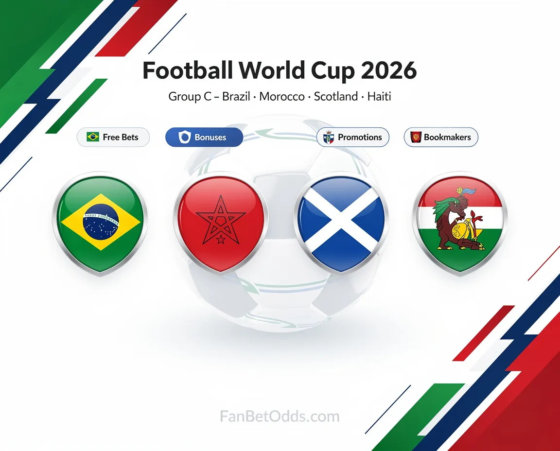 FIFA World Cup 2026 Group C - Brazil, Morocco, Scotland, Haiti