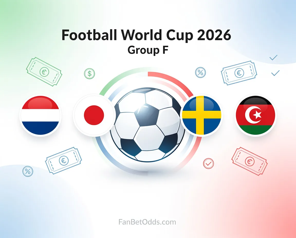 FIFA World Cup 2026 Group F - Netherlands, Japan, Sweden, Tunisia