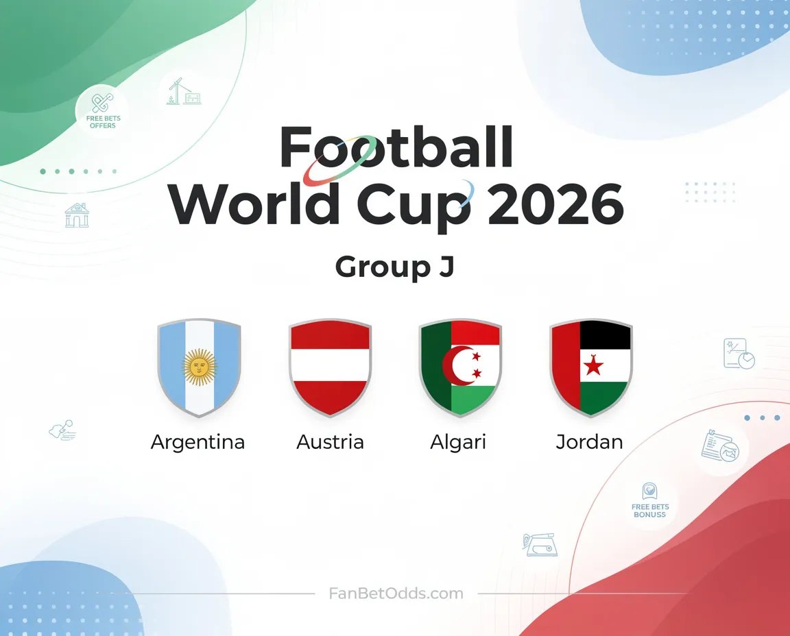 FIFA World Cup 2026 Group J - Argentina, Austria, Algeria, Jordan