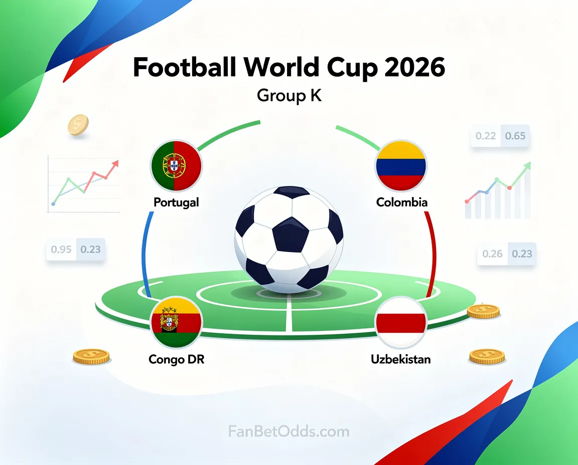 FIFA World Cup 2026 Group K - Portugal, Colombia, Congo DR, Uzbekistan