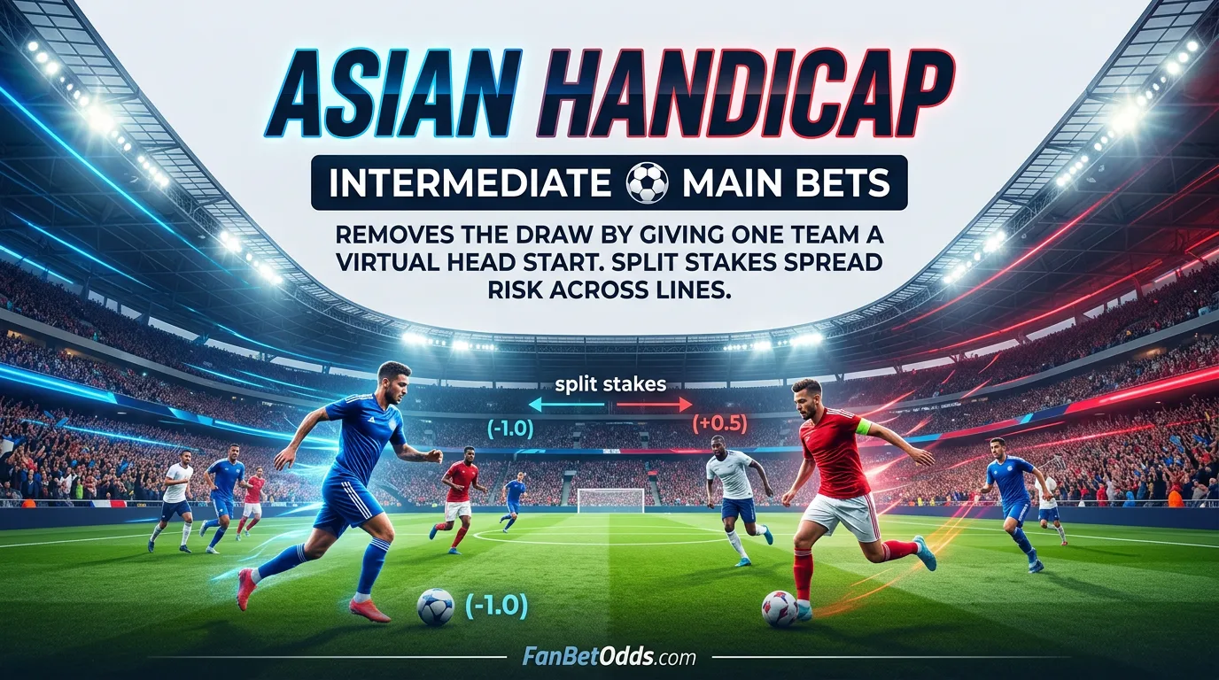 Asian Handicap betting guide - split stakes and handicap lines explained for World Cup 2026