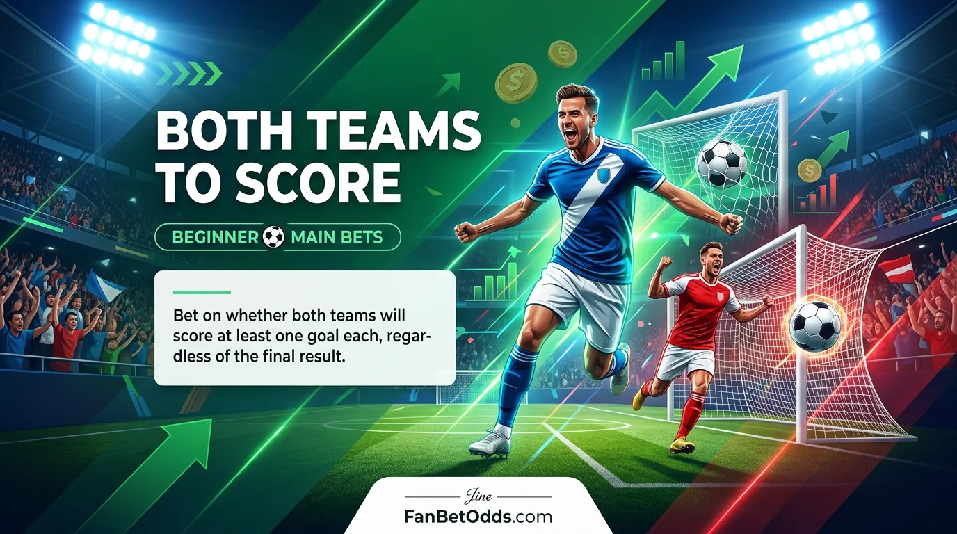 Both Teams To Score (BTTS) betting guide - BTTS Yes/No market explained for World Cup 2026