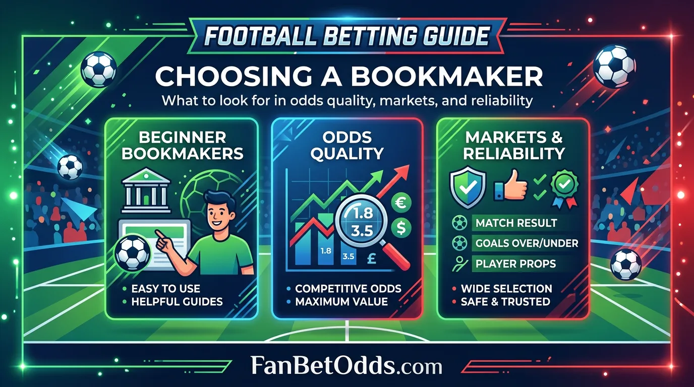 Choosing a Bookmaker guide - how to pick the best sportsbook for World Cup 2026 betting