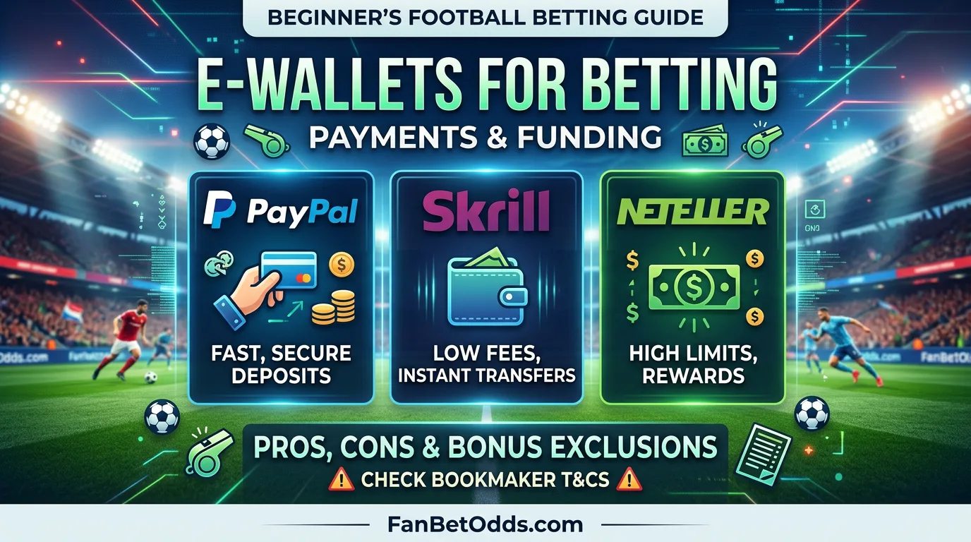 E-Wallets for Betting guide - PayPal, Skrill and Neteller at sportsbooks for World Cup 2026