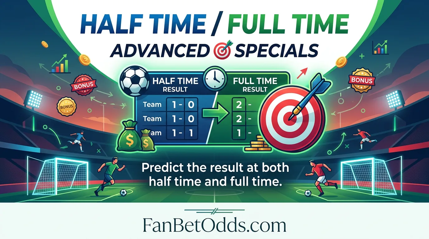 Half Time / Full Time betting guide - predict both the HT and FT result for World Cup 2026