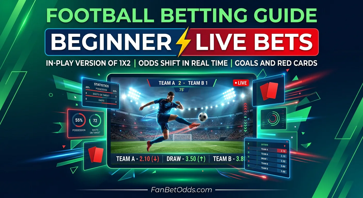 Live Match Result betting guide - in-play 1X2 odds that shift in real time during World Cup 2026