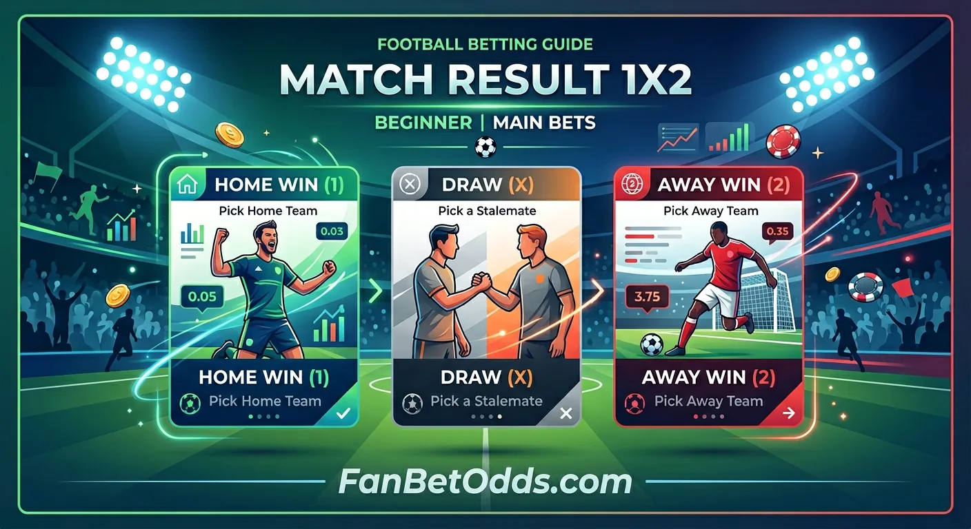Match Result 1X2 betting guide - home, draw or away market explained for World Cup 2026