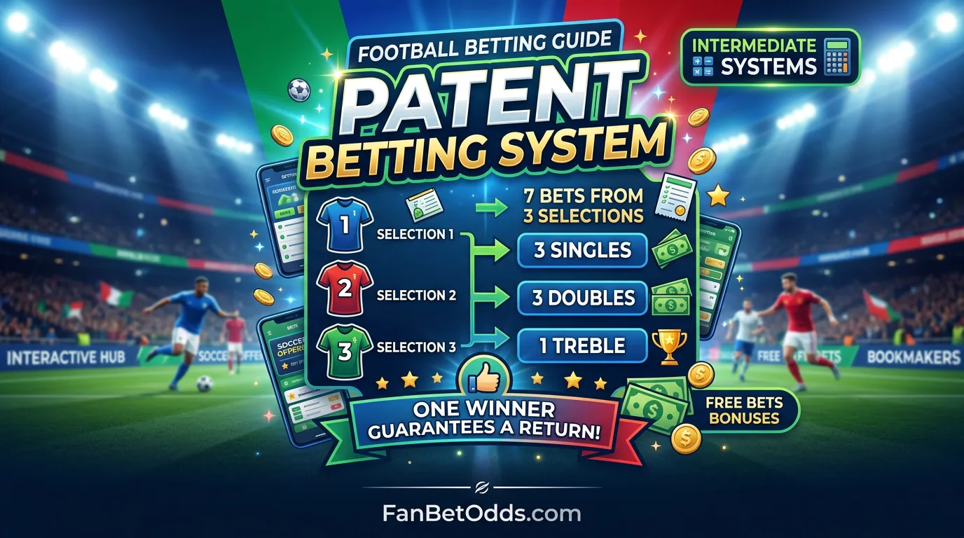 Patent betting guide - 7 bets from 3 selections with singles, doubles and treble for World Cup 2026