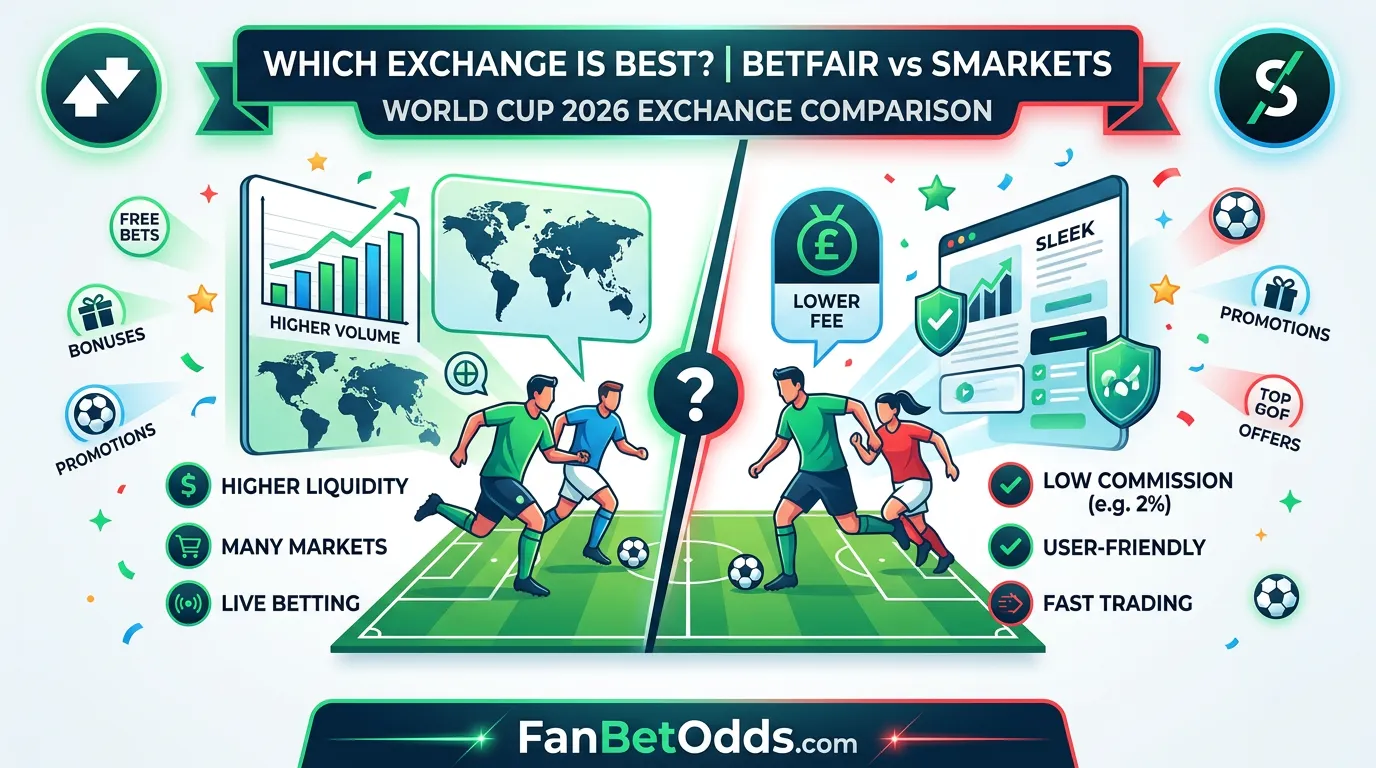 Betfair vs Smarkets - betting exchange comparison on Fan Bet Odds