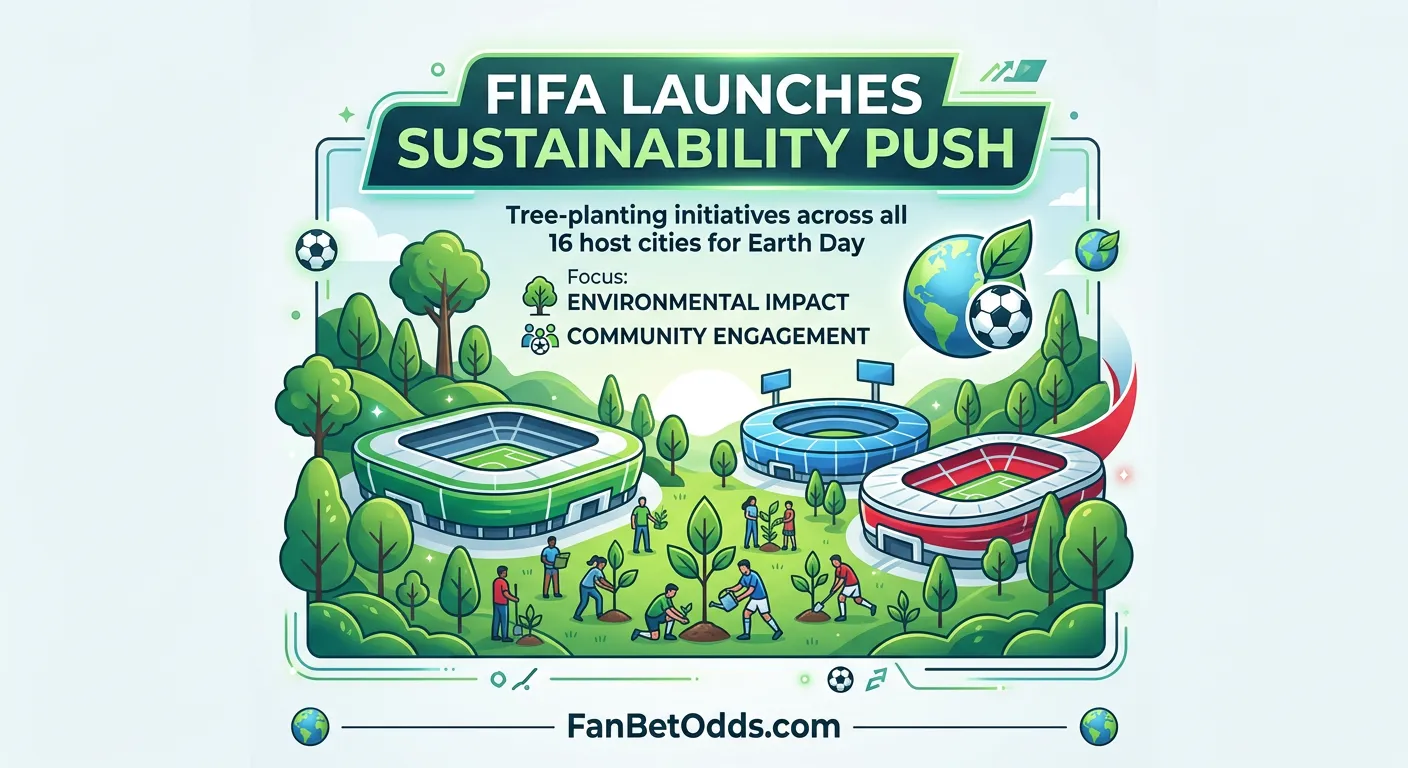 FIFA World Cup 2026 sustainability launch - tree planting across 16 host cities