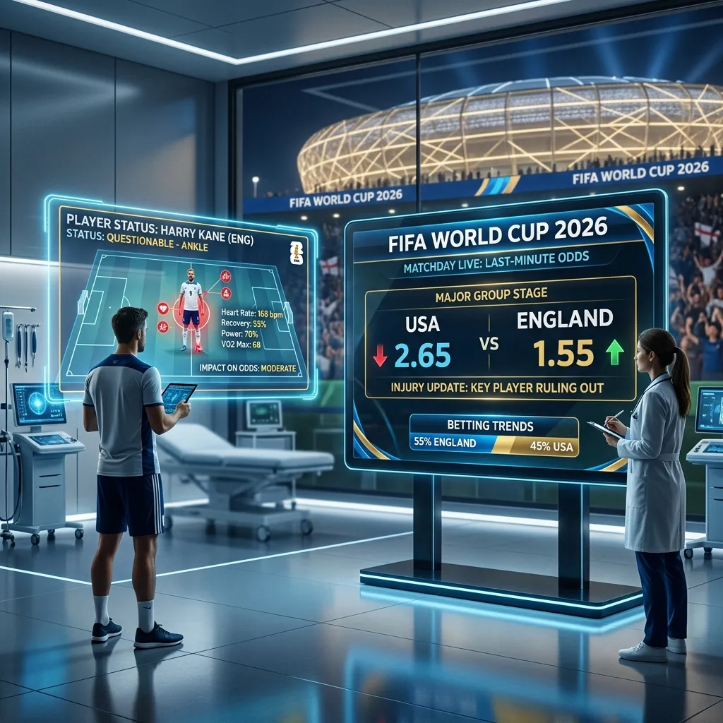 Last-minute injury forces odds update for World Cup 2026 contender