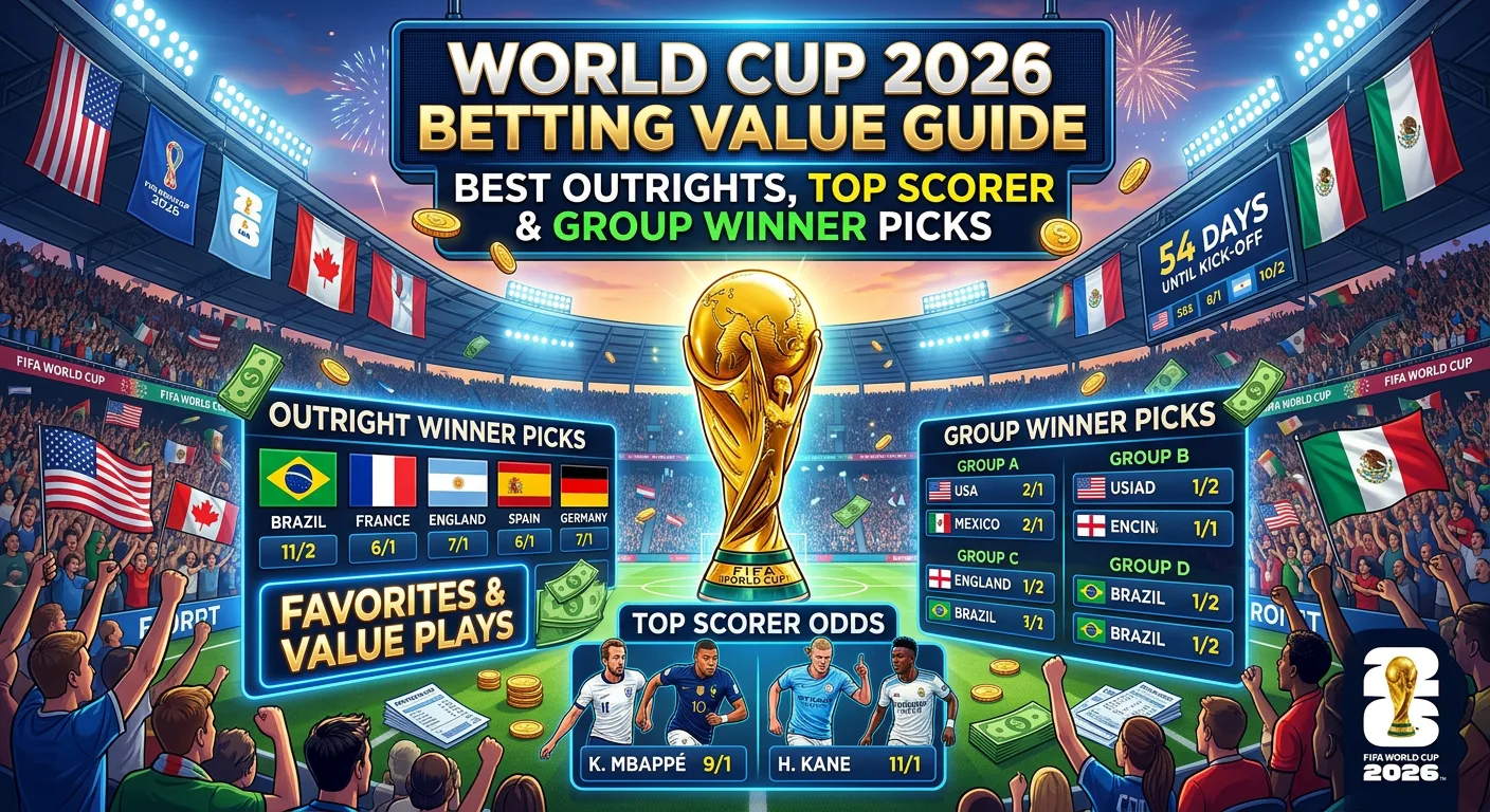 World Cup 2026 complete betting value guide - outrights, top scorer, group winners