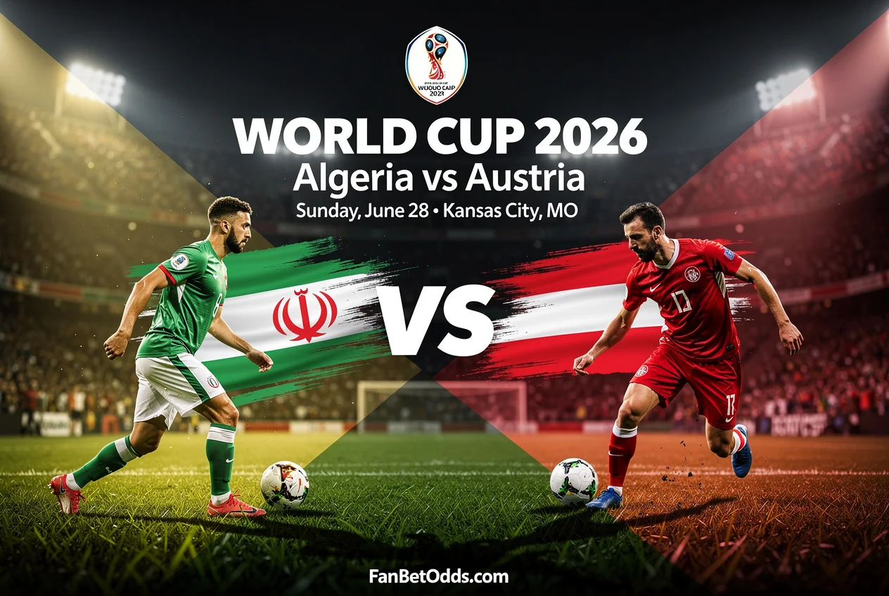 Algeria vs Austria - 28 June 2026 · Arrowhead Stadium, Kansas City, MO · FIFA World Cup 2026