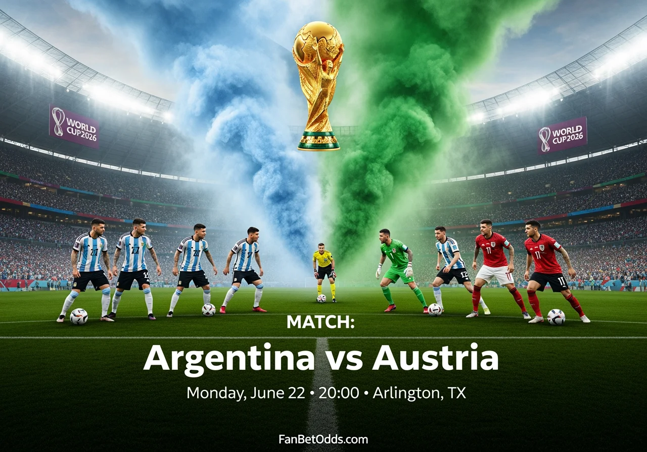Argentina vs Austria - 22 June 2026 · AT&T Stadium, Arlington, TX · FIFA World Cup 2026