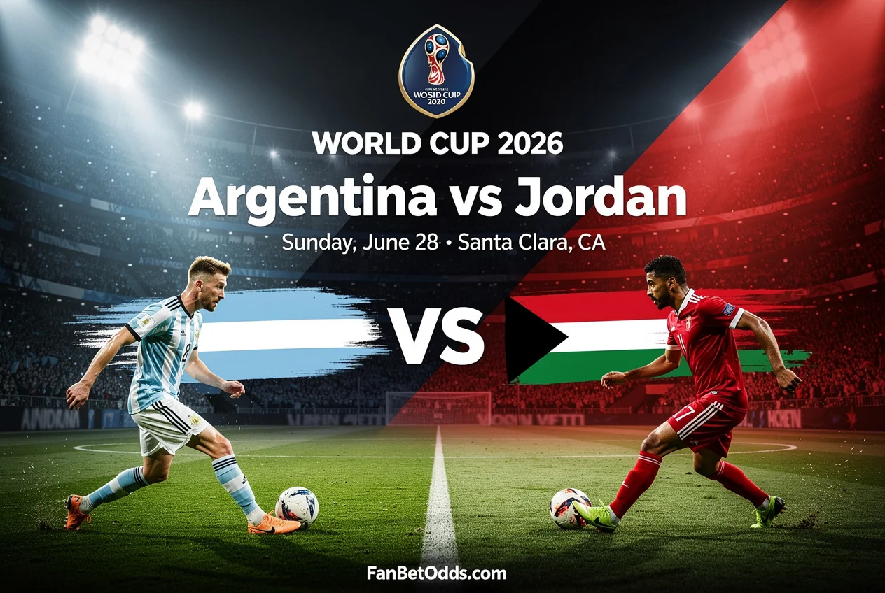 Argentina vs Jordan - 28 June 2026 · Levi's Stadium, Santa Clara, CA · FIFA World Cup 2026