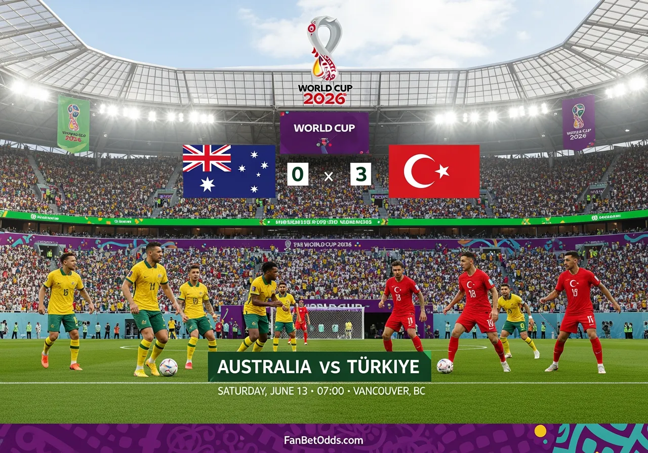 Australia vs Türkiye - 13 June 2026 · BC Place, Vancouver, BC · FIFA World Cup 2026