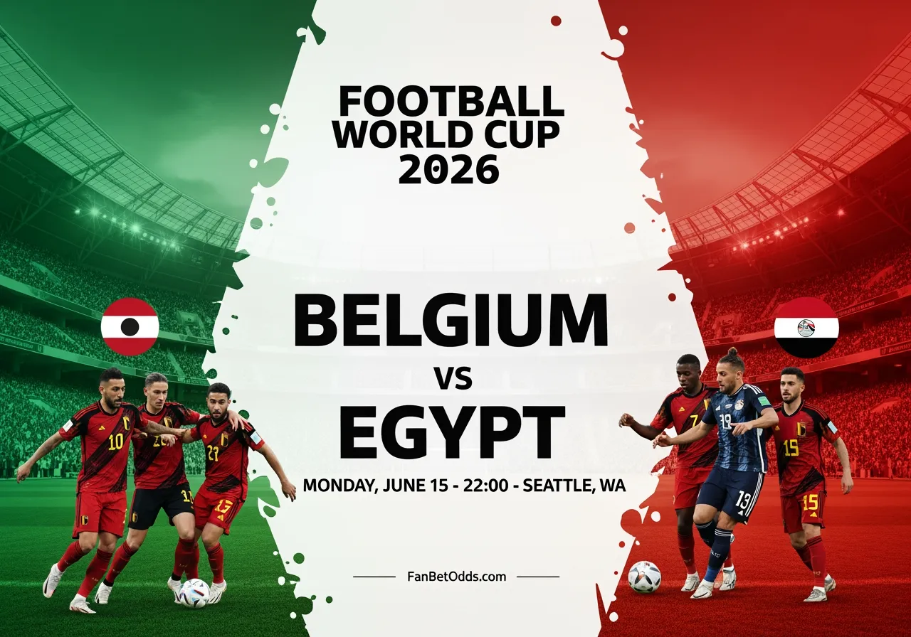 Belgium vs Egypt - 15 June 2026 · Lumen Field, Seattle, WA · FIFA World Cup 2026