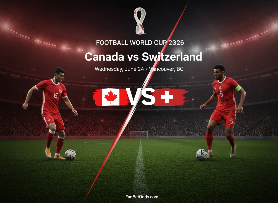 Canada vs Switzerland - 24 June 2026 · BC Place, Vancouver, BC · FIFA World Cup 2026