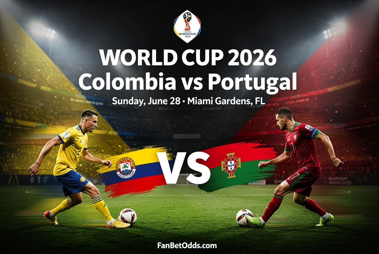 Colombia vs Portugal - 28 June 2026 · Hard Rock Stadium, Miami Gardens, FL · FIFA World Cup 2026