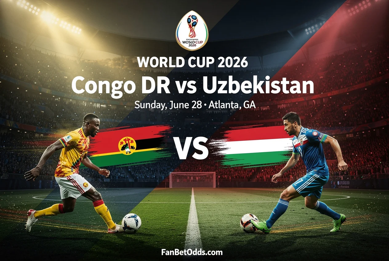 Congo DR vs Uzbekistan - 28 June 2026 · Mercedes-Benz Stadium, Atlanta, GA · FIFA World Cup 2026