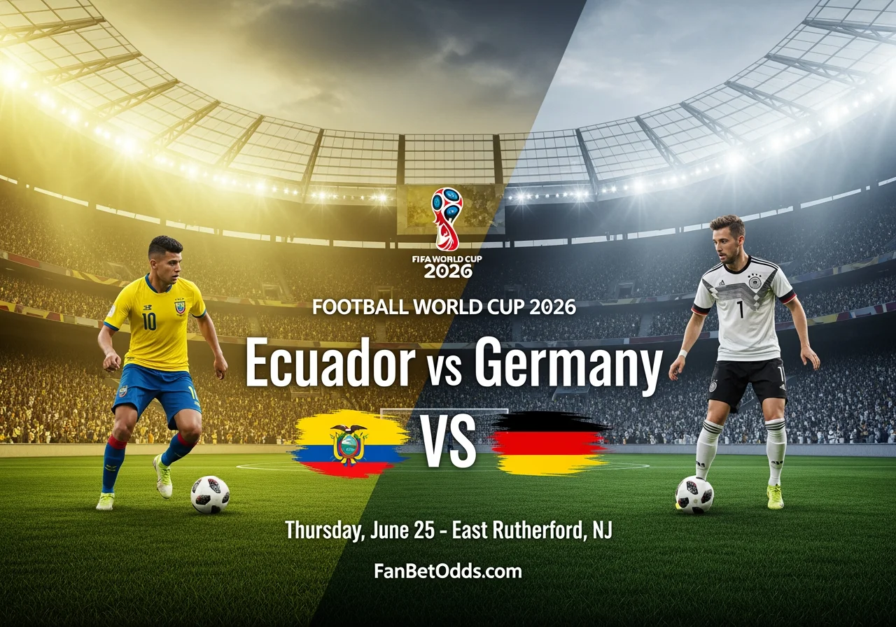 Ecuador vs Germany - 25 June 2026 · MetLife Stadium, East Rutherford, NJ · FIFA World Cup 2026
