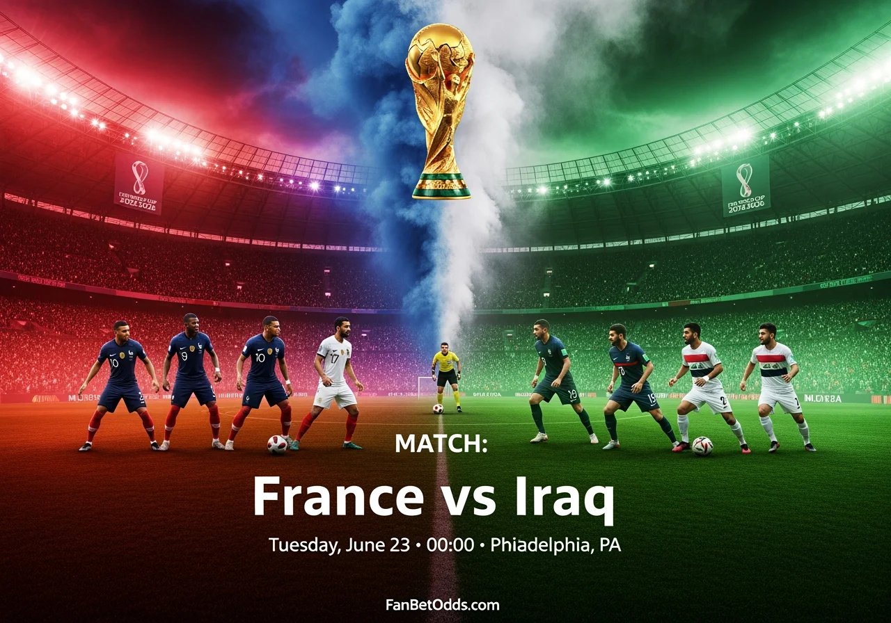 France vs Iraq - 22 June 2026 · Lincoln Financial Field, Philadelphia, PA · FIFA World Cup 2026