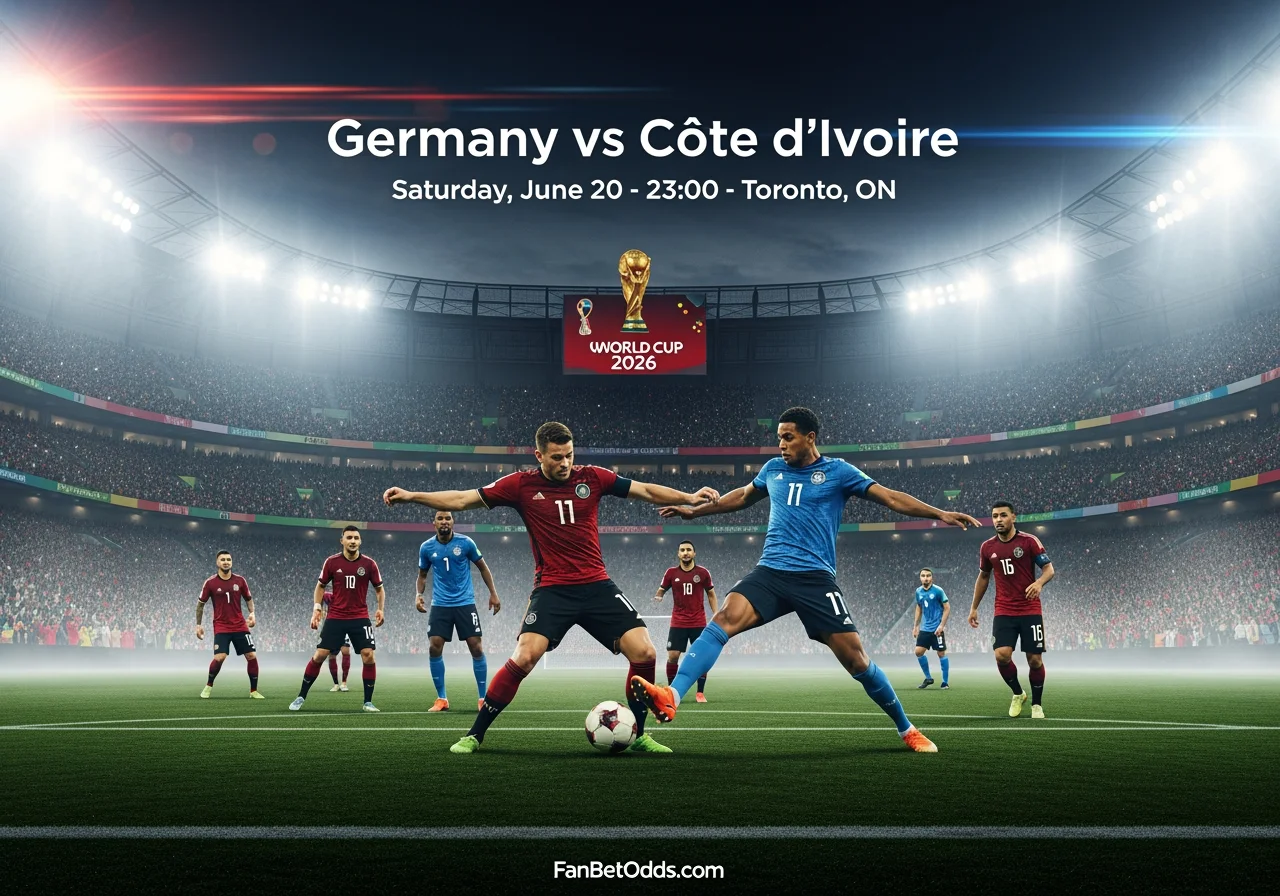 Germany vs Côte d'Ivoire - 20 June 2026 · BMO Field, Toronto, ON · FIFA World Cup 2026