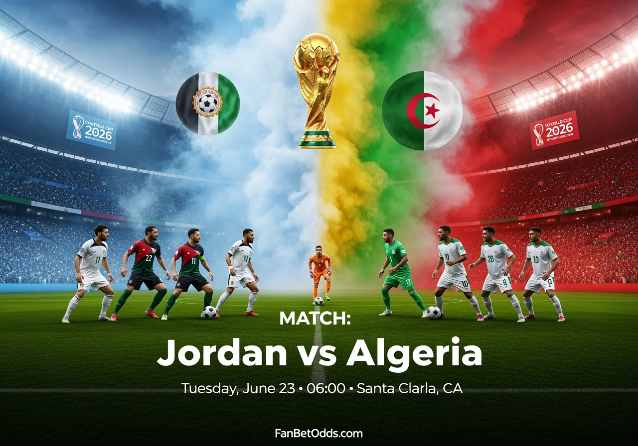 Jordan vs Algeria - 23 June 2026 · Levi's Stadium, Santa Clara, CA · FIFA World Cup 2026
