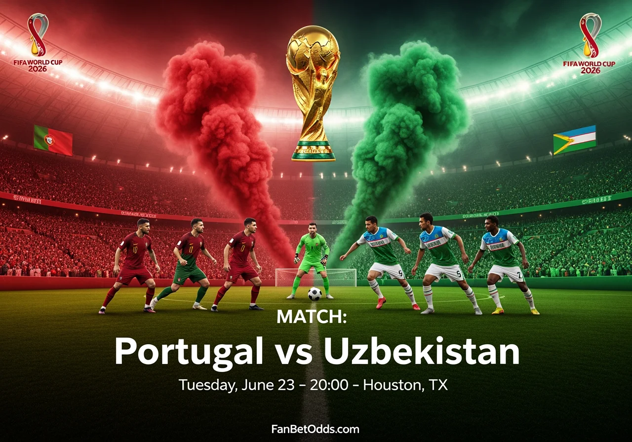 Portugal vs Uzbekistan - 23 June 2026 · NRG Stadium, Houston, TX · FIFA World Cup 2026