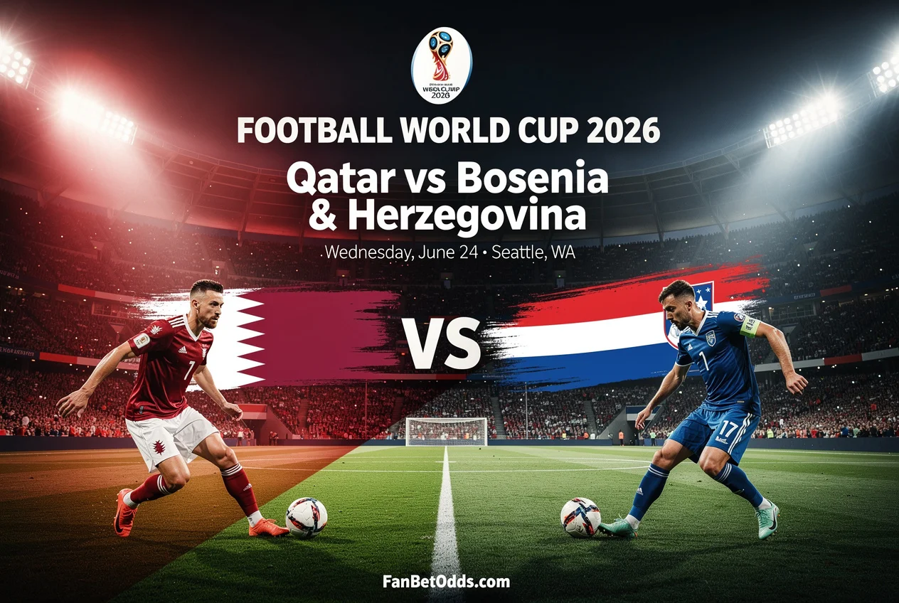 Qatar vs Bosnia and Herzegovina - 24 June 2026 · Lumen Field, Seattle, WA · FIFA World Cup 2026