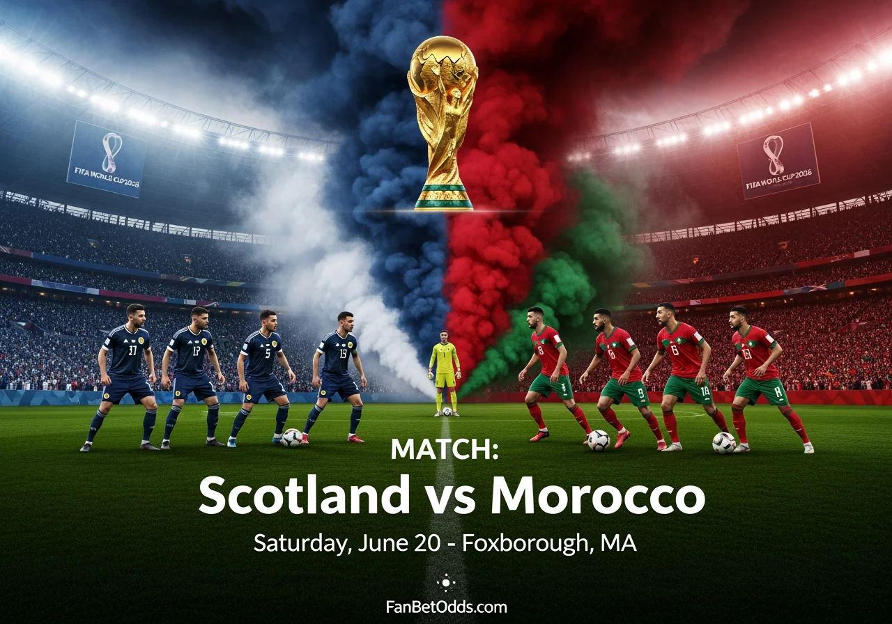Scotland vs Morocco - 19 June 2026 · Gillette Stadium, Foxborough, MA · FIFA World Cup 2026