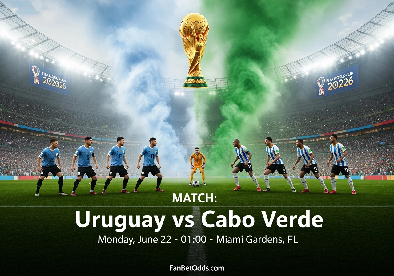Uruguay vs Cabo Verde - 21 June 2026 · Hard Rock Stadium, Miami Gardens, FL · FIFA World Cup 2026