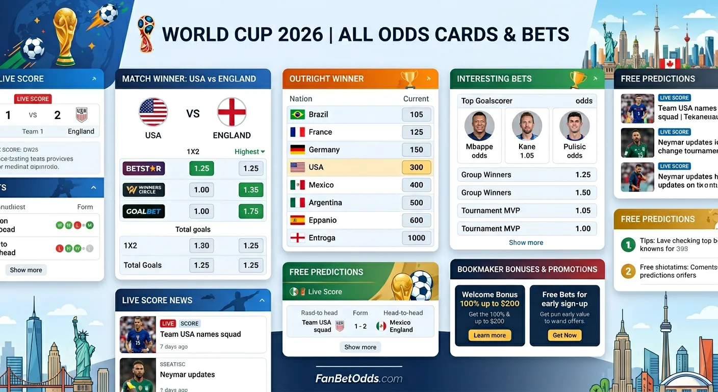 World Cup 2026 Odds