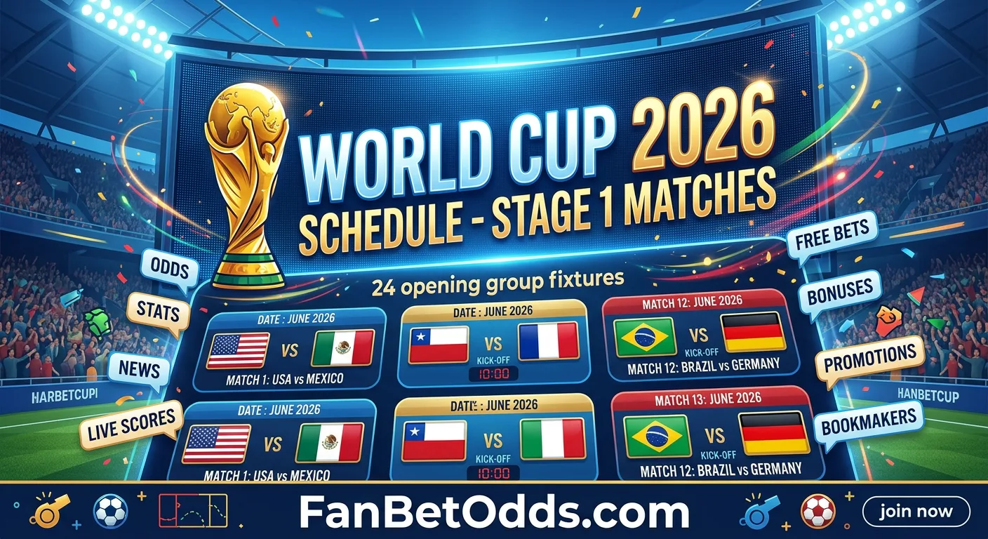 Schedule - Stage 1 Matches