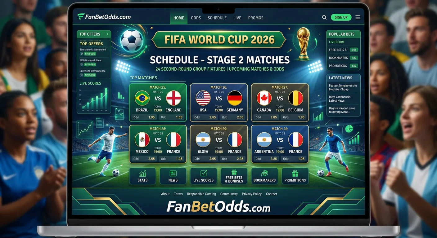 Schedule - Stage 2 Matches