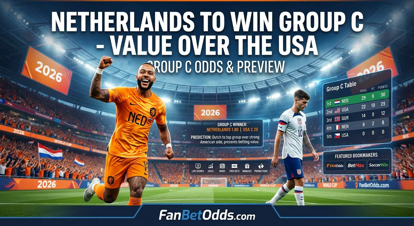 Netherlands to win Group C - value over the USA
