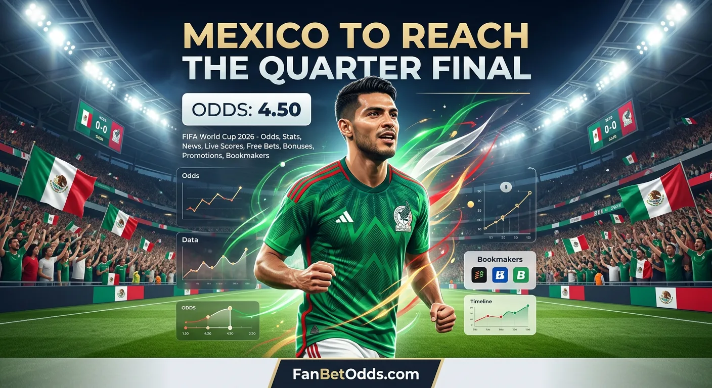 Mexico to reach the Quarter Final at 4.50