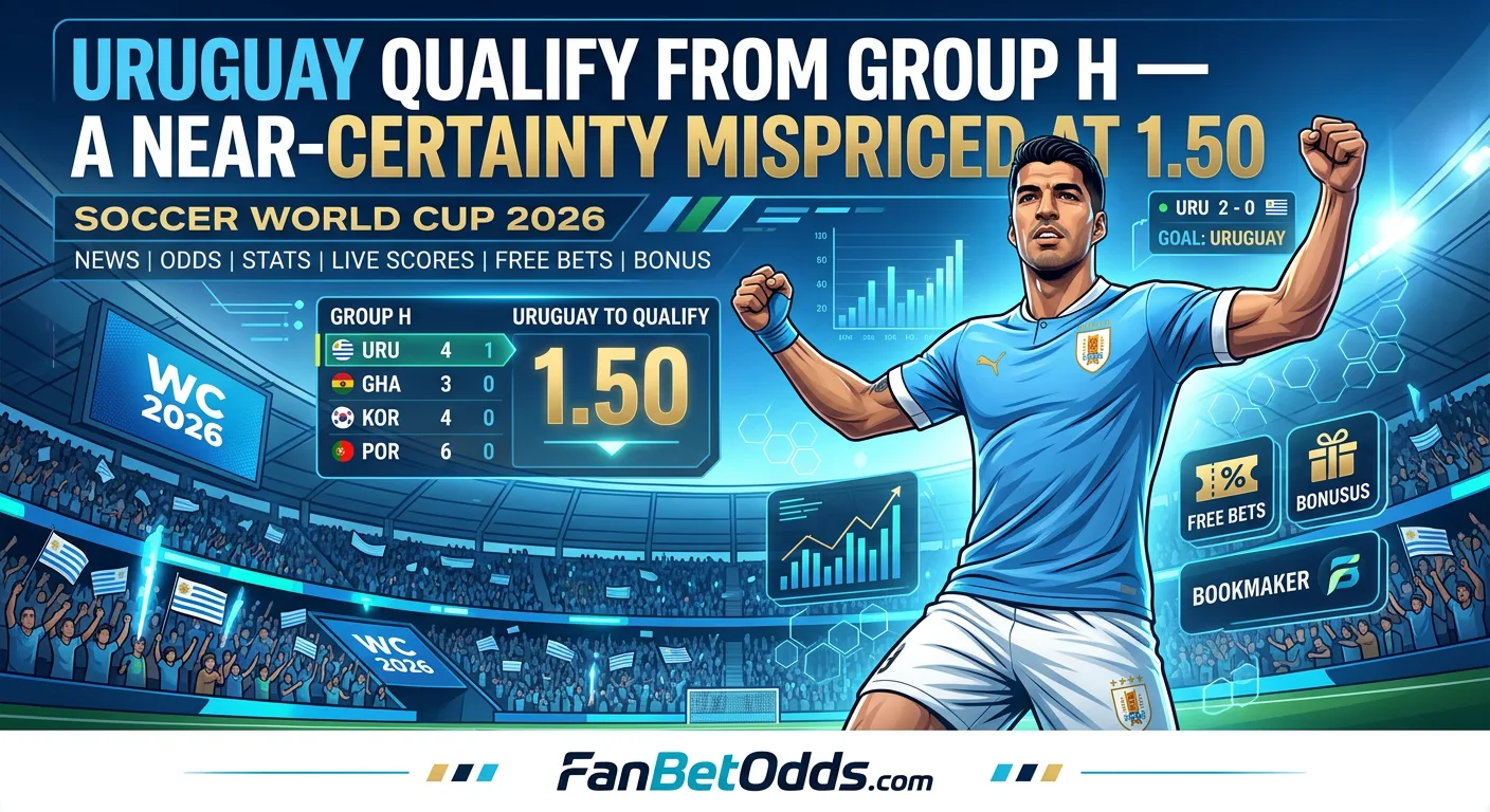 Uruguay qualify from Group H - a near-certainty mispriced at 1.50