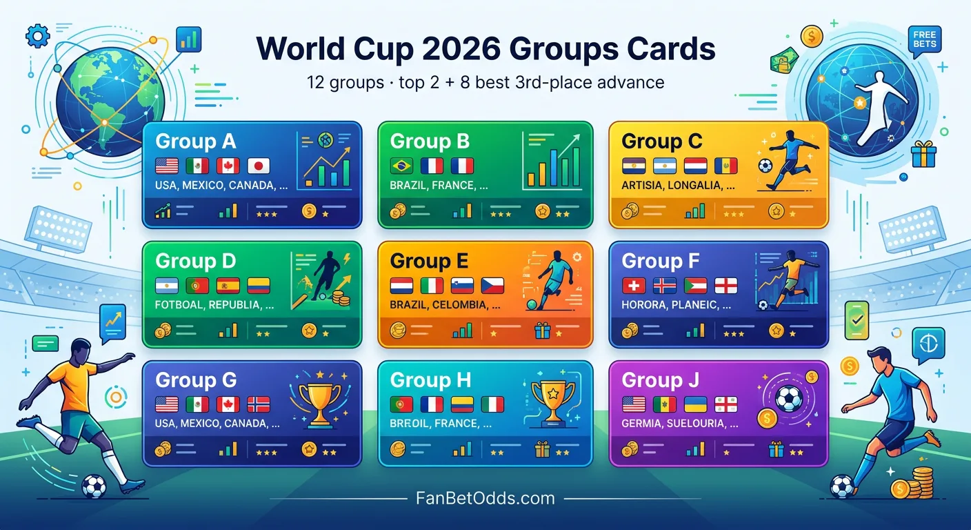 World Cup 2026 groups - all 12 groups with 48 qualified nations