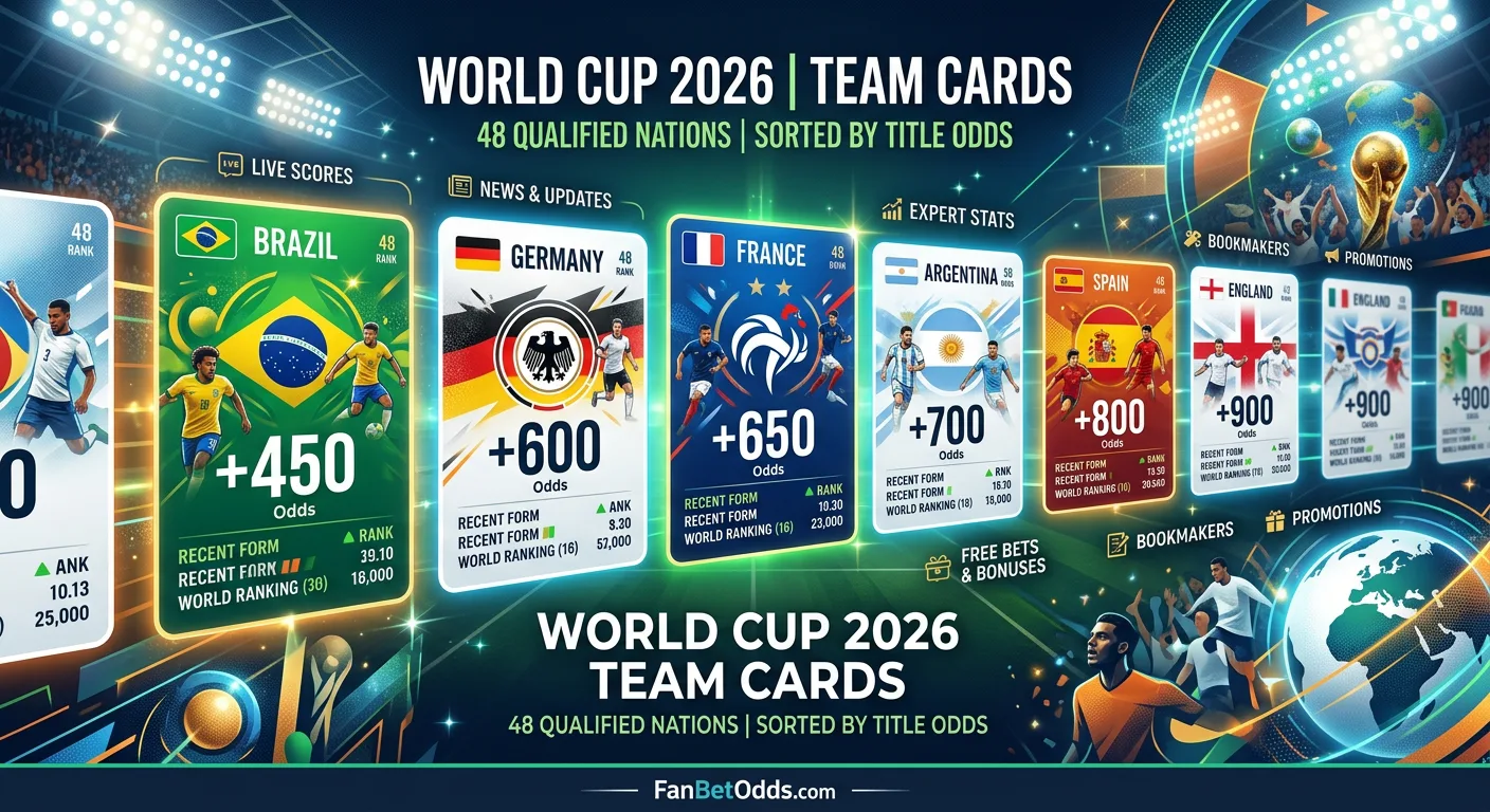 World Cup 2026 teams - 48 qualified nations from 6 confederations